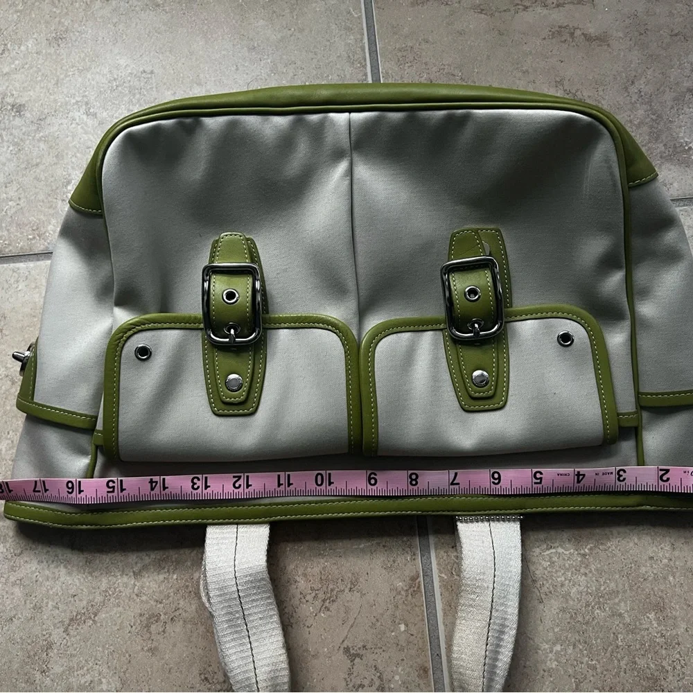 Coach Cream and Green Tote Bag - Picture 14 of 15